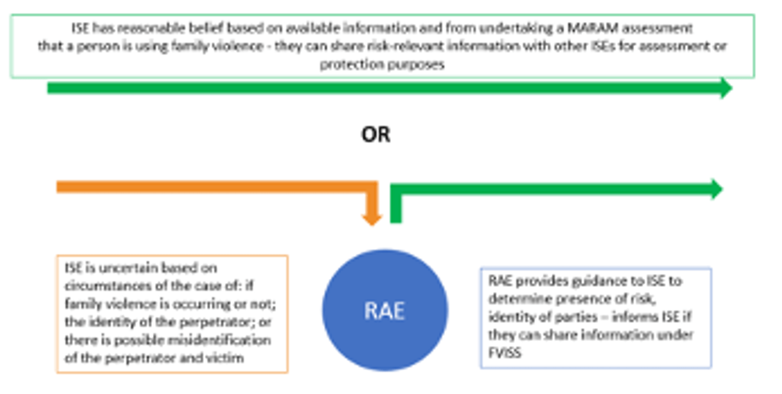Responsibility 6: ISE and RAE decision flow chart