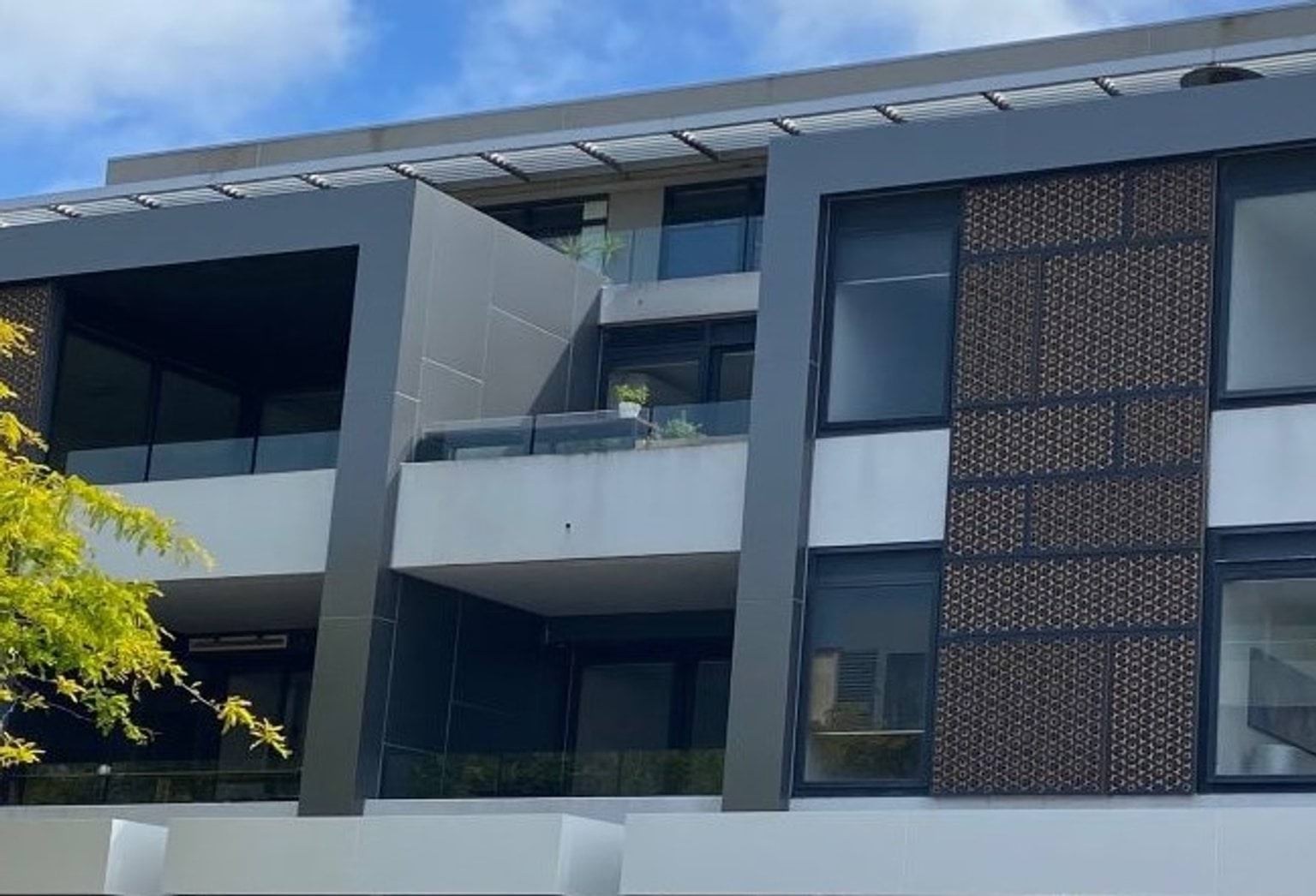 An apartment building 