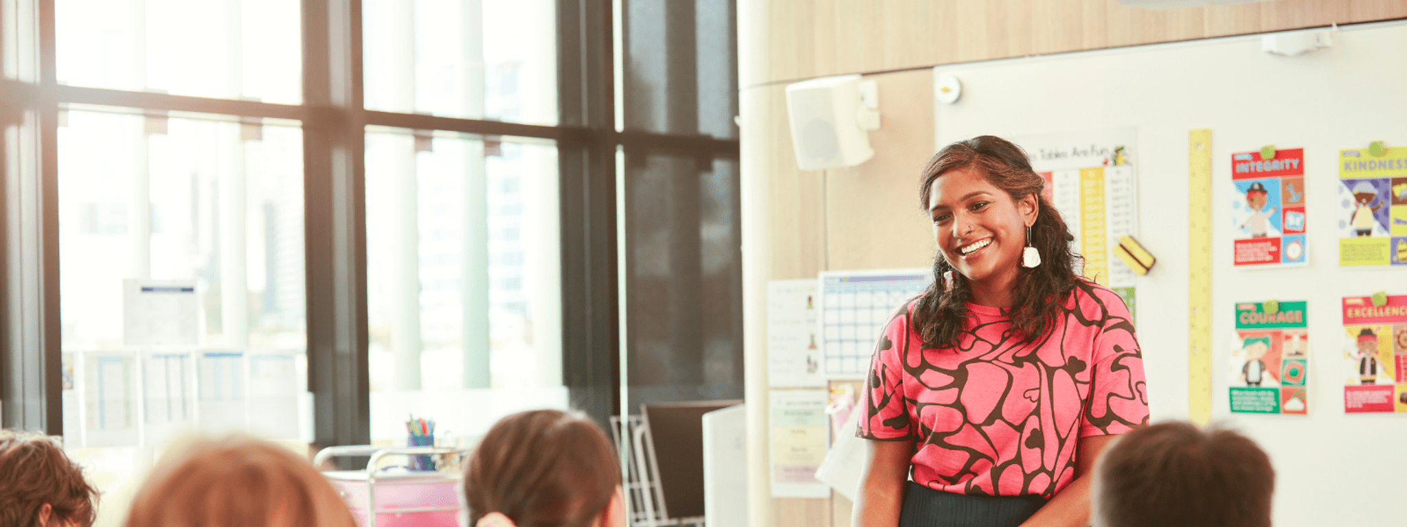 Teacher in classroom Teacher in classroom