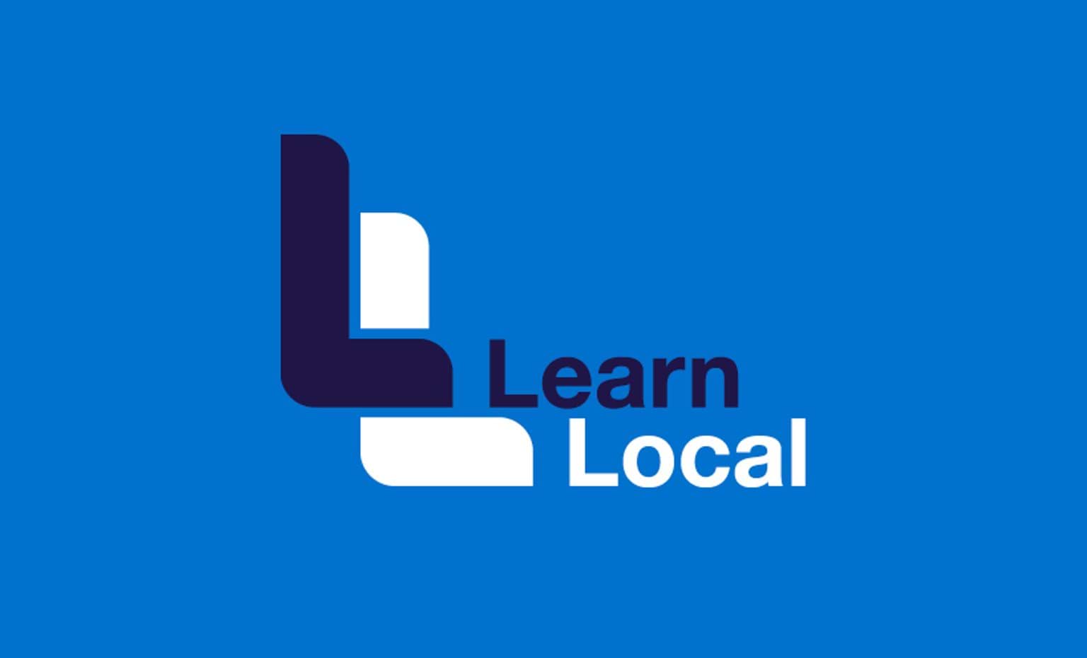 Learn Local logo with a blue background Learn Local logo with a blue background