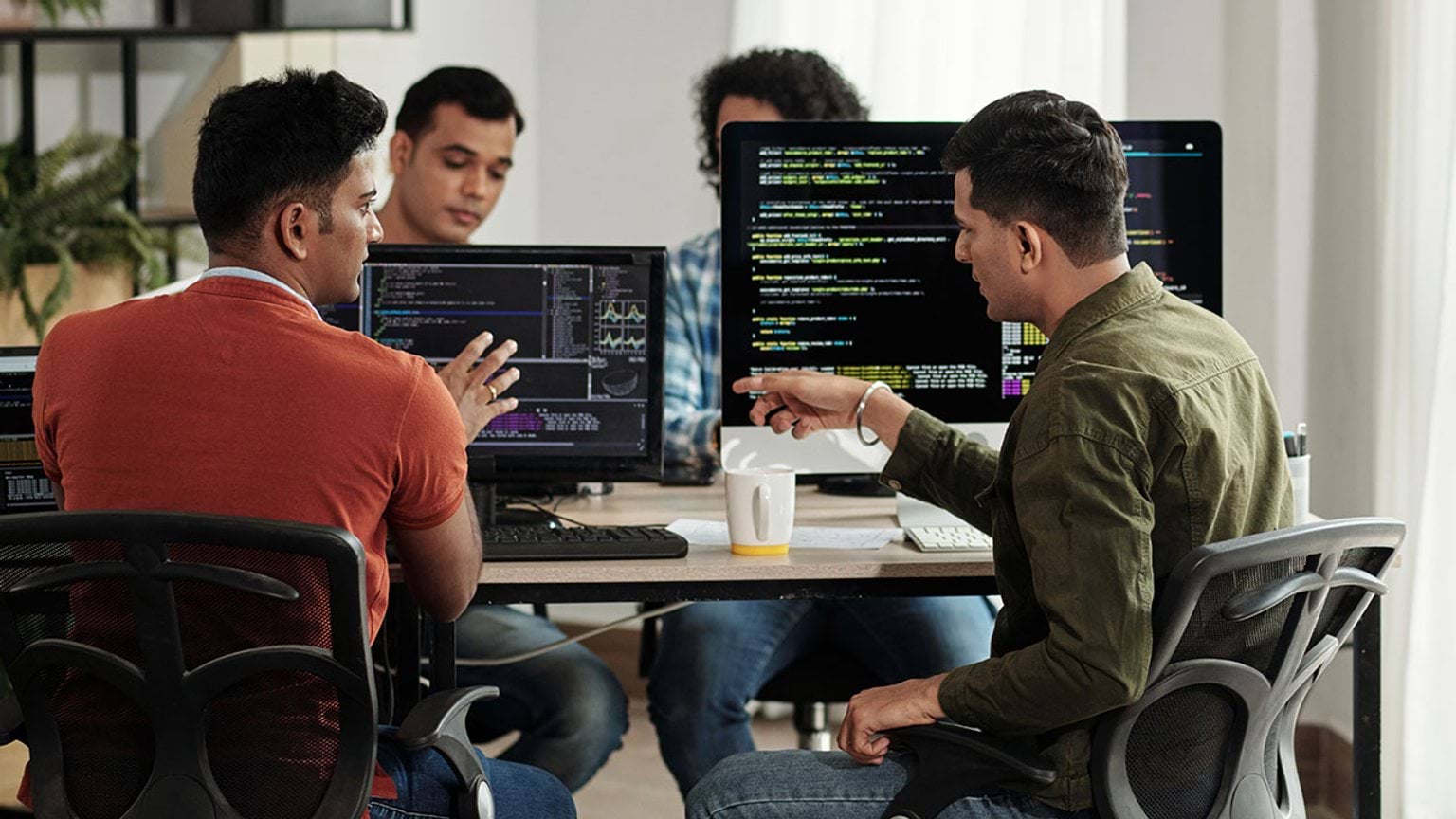 Team of software and application programmers