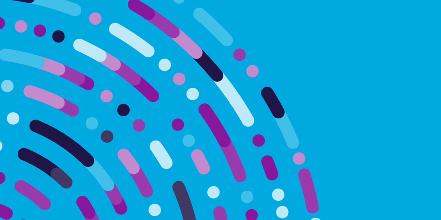 pattern on a blue background