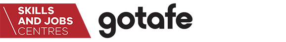 Skills and Jobs Centre logo and GOTAFE logo