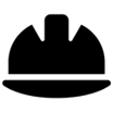 A safety helmet icon