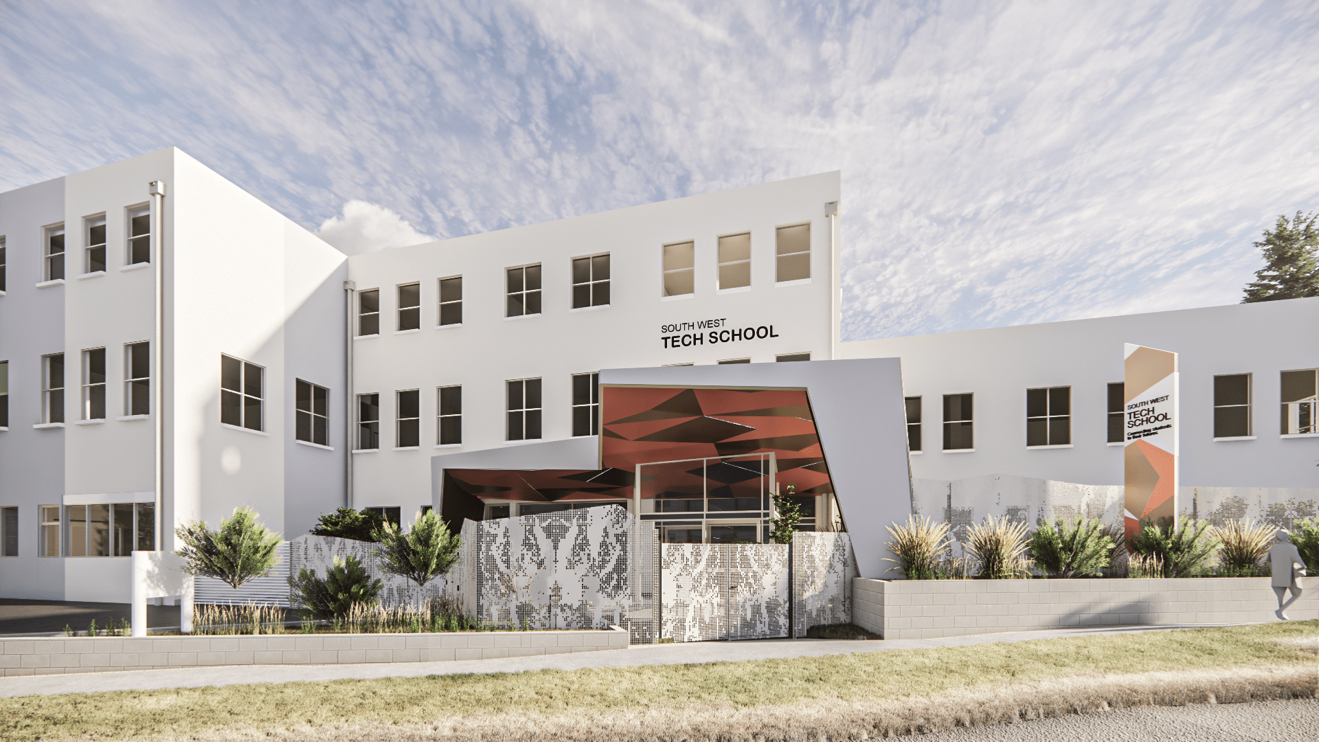 Exterior view of the new Warrnambool Tech School