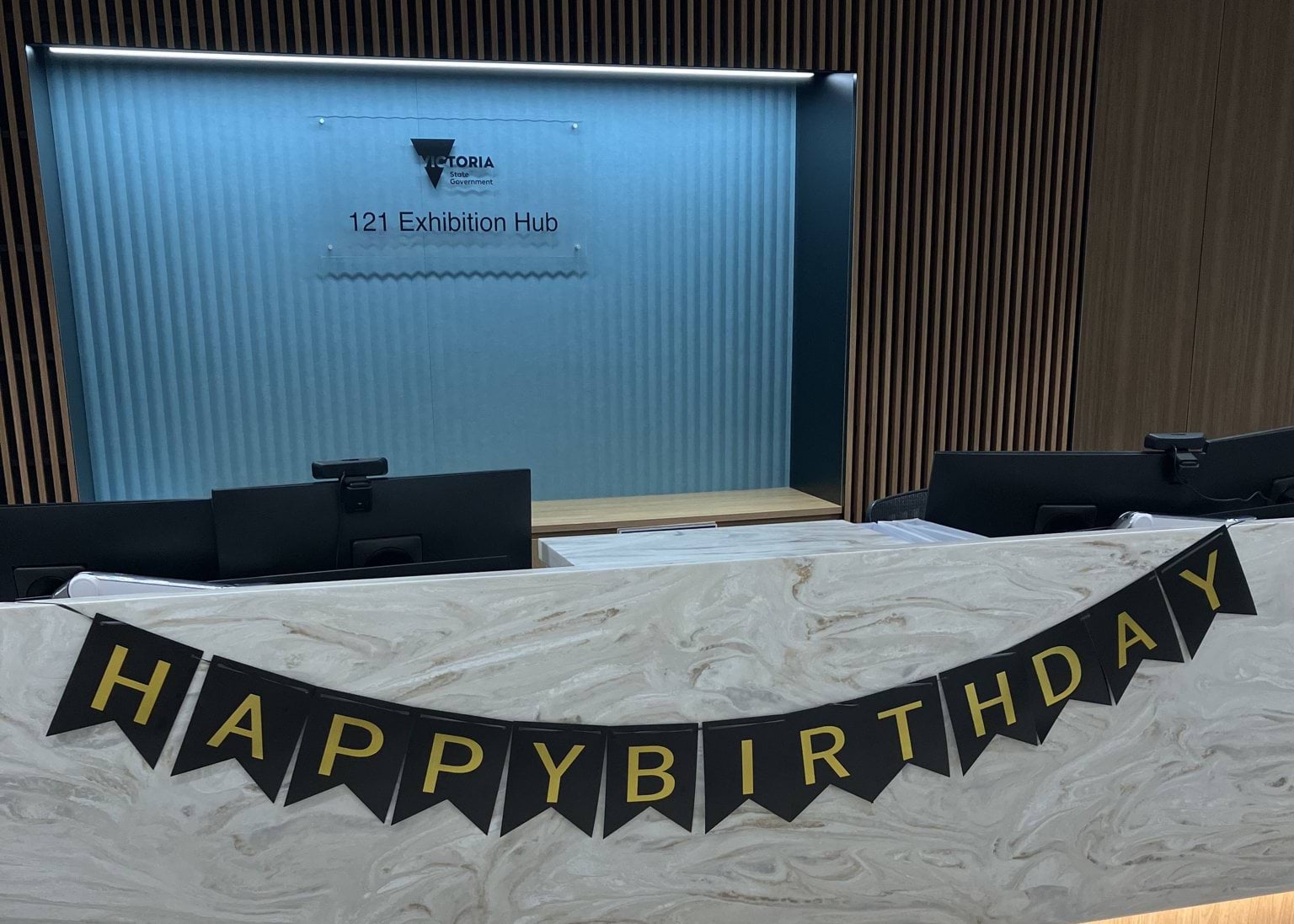 121 Exhibition Hub reception 