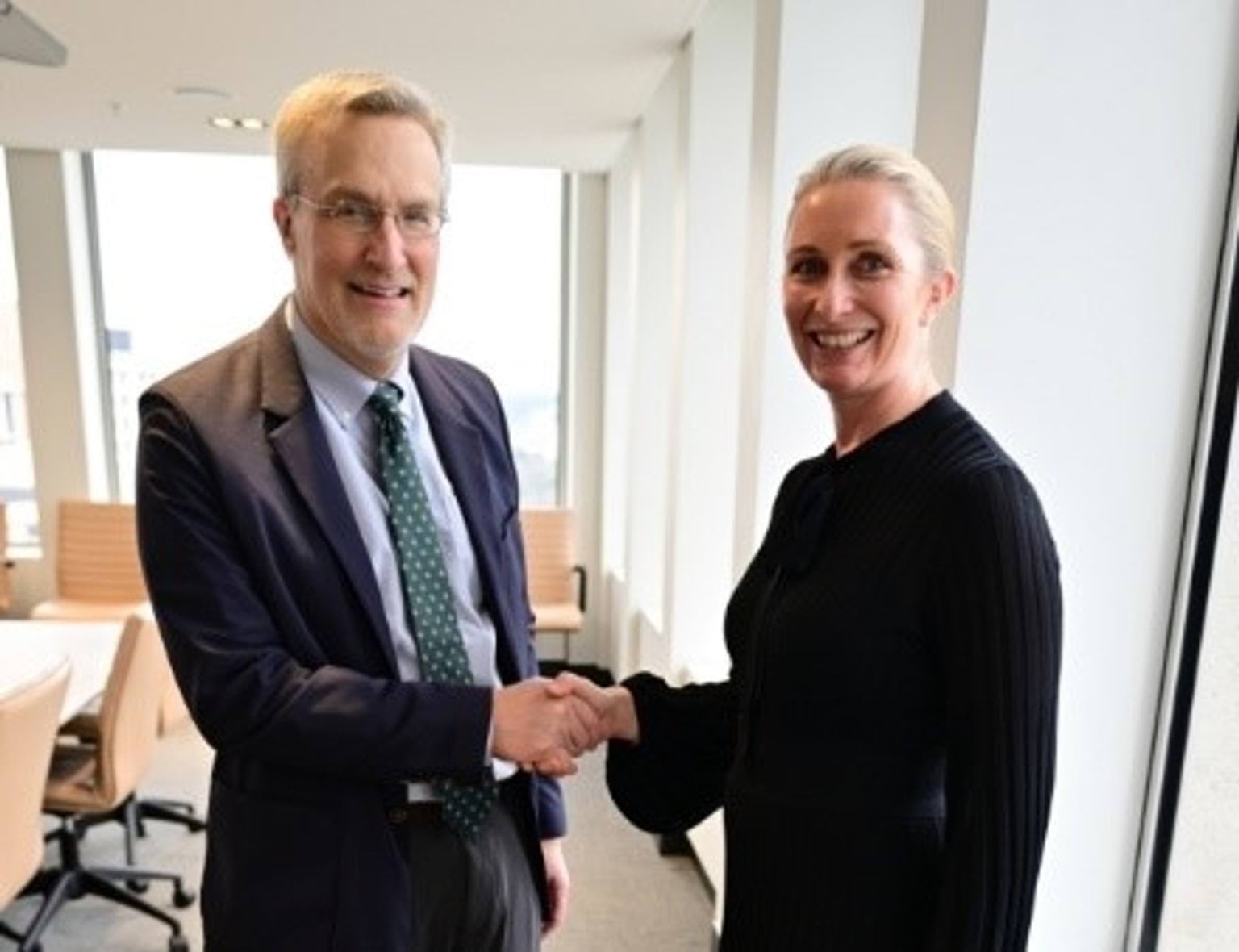 Professor Cary Coglianese with Clea Wiebenga